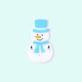 Silicone Focal Beads Snow Polar Bear Penguin Winter Snowman Scarf 20pcs 5