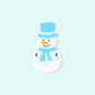 Silicone Focal Beads Snow Polar Bear Penguin Winter Snowman Scarf 20pcs 5