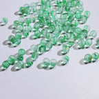 Frosted Round Glass Beads 10mm Soft Matte Finish Gold Flecks 50pcs 3
