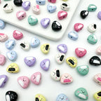 Japanese Rice Ball Metal Beads 8*10mm Enamel Painted Alloy 10pcs