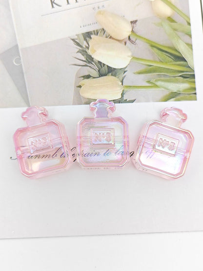 Painted Perfume Bottle Acrylic Beads 29mm Enamel Finish 50pcs 22