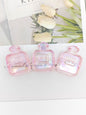 Painted Perfume Bottle Acrylic Beads 29mm Enamel Finish 50pcs 22