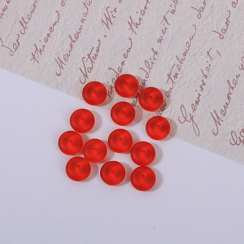 Glass Round Spacer Beads 6mm 8mm Imitation Jade Color 100pcs 28