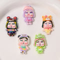 UV Plating Costume Resin Beads 30mm Crybaby Characters 10pcs 4