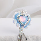 Heart Clay Beads 25mm Imitation Mocha Diamond Tassel Crown 6pcs 4