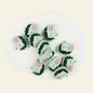 Silicone Focal Beads Hedgehog Colorful Side Profile 20pcs 9