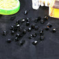 Electroplated Faceted Glass Beads 6mm Transparent Mixed Colors 45pcs 14