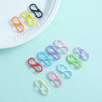 Alloy Double Headed Painted Clasps 3cm Metal Keychain Hardware 20pcs