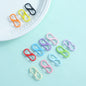 Alloy Double Headed Painted Clasps 3cm Metal Keychain Hardware 20pcs