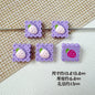 Strawberry and Mouse Metal Beads 13mm Pastel Painted Cookie Design 10pcs 10