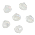 Electroplated Spiral Shell Glass Beads 14mm Iridescent Colors 30pcs 6
