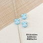 Heart and Rabbit Metal Beads Polka Dot Painted Alloy 10pcs 25