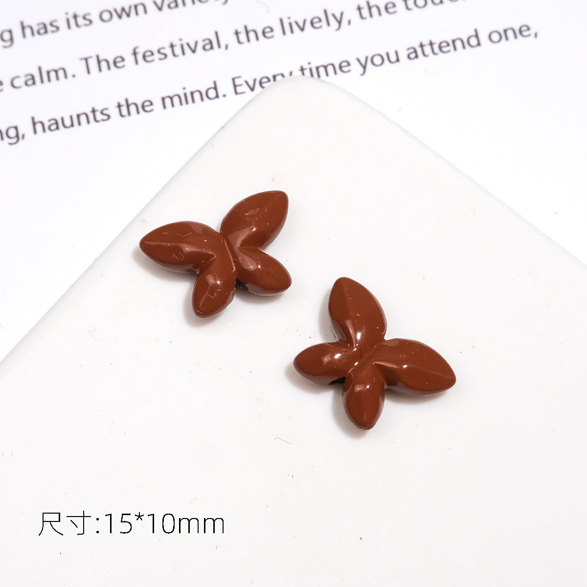 Baking Painted Faceted Butterfly Acrylic Beads 10mm Glossy Rainbow 50pcs 13