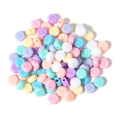 Macaron Acrylic Beads Mixed Shapes Pastel Colors 100pcs 18