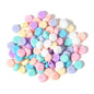 Macaron Acrylic Beads Mixed Shapes Pastel Colors 100pcs 18