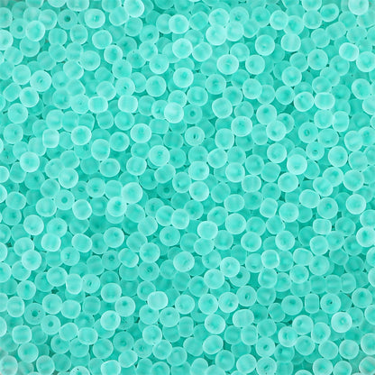 Transparent Frosted Seed Glass Beads 2mm with 1mm Hole 660pcs 43