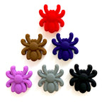 Silicone Focal Beads Spider Solid Color Smooth Texture 20pcs 5