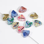 Cake Slice Acrylic Beads 21mm Colorful Mixed 10pcs