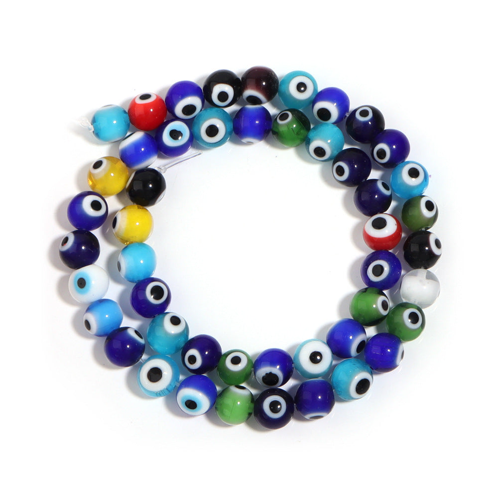 Lampwork Millefiori Evil Eye Glass Beads 4mm Antique Style 90pcs 20