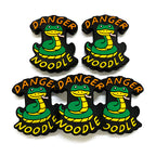 Silicone Focal Beads Animal Snake Danger Noodle with Lettering 20pcs 4