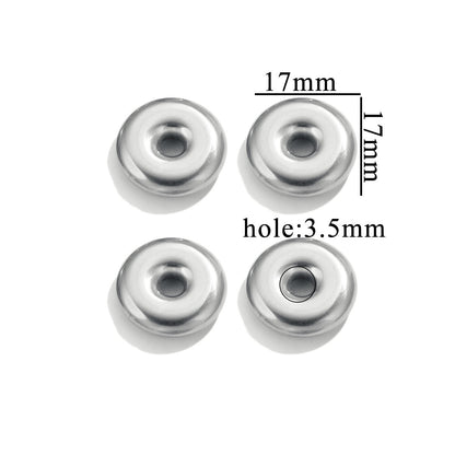 Stainless Steel Geometric Spacer Beads 5pcs 18