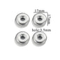 Stainless Steel Geometric Spacer Beads 5pcs 18
