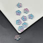Czech Glass Beads Petals Pentagonal Plum Blossom 14mm Sky Blue 100pcs 10