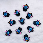 Silicone Focal Beads Wizard Hat Stitch Holding Black Witch Hat 20pcs 2