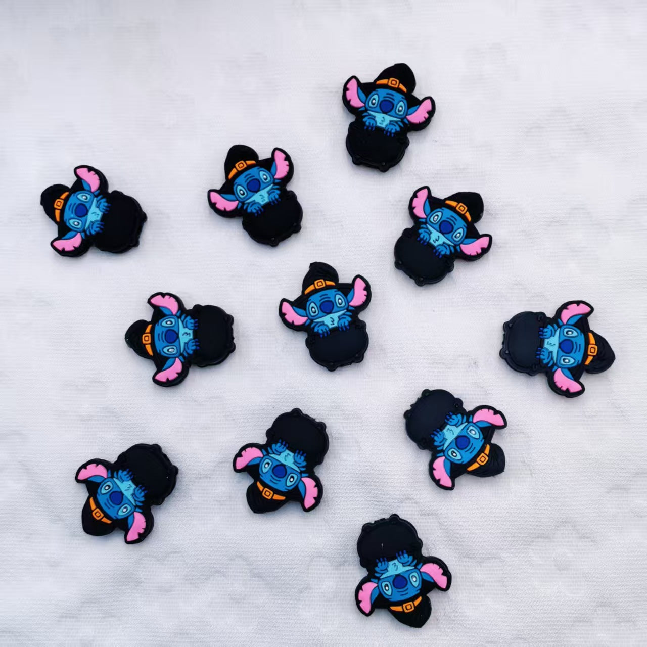 Silicone Focal Beads Wizard Hat Stitch Holding Black Witch Hat 20pcs 2