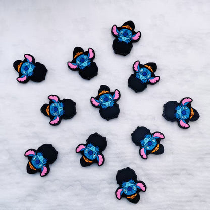 Silicone Focal Beads Wizard Hat Stitch Holding Black Witch Hat 20pcs 2