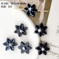 Six Petal Flower Ceramic Beads 16mm Glossy Colorful 10pcs 13
