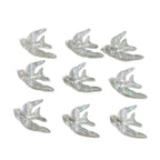 Plating Flying Bird Acrylic Beads 18mm Transparent 100pcs 5