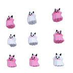 Silicone 3D Focal Beads Ghost Expression Blushing Cheeks Horns 20pcs 5