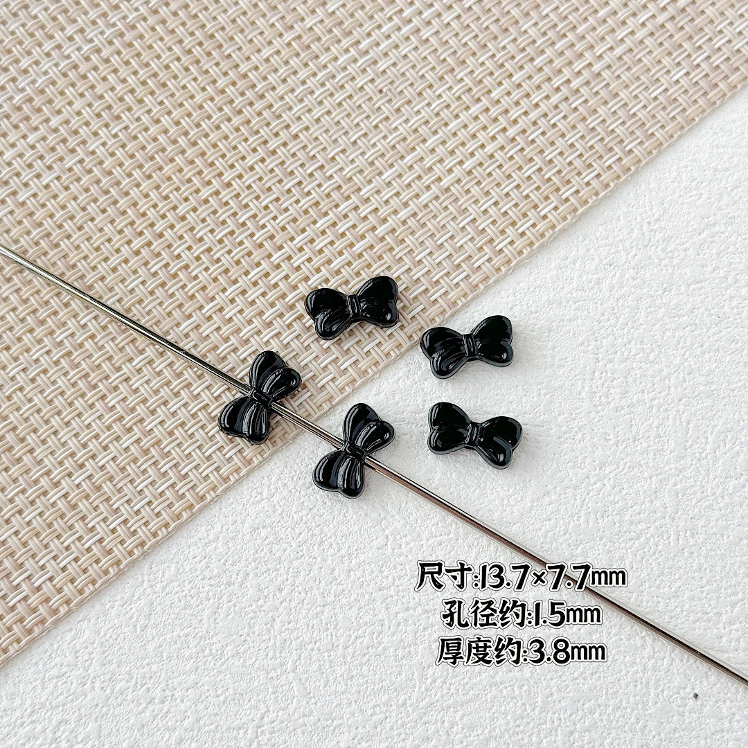 Baking Painted Christmas Tree and Bells Metal Beads 20pcs Festive Colors 13