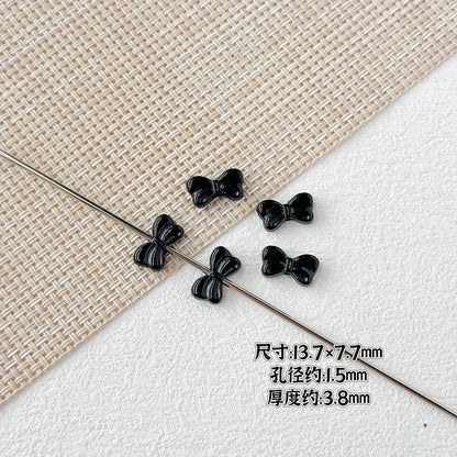 Baking Painted Christmas Tree and Bells Metal Beads 20pcs Festive Colors 13