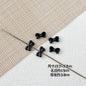 Baking Painted Christmas Tree and Bells Metal Beads 20pcs Festive Colors 13