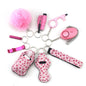 Self Defense Alarm Pompom Keychain Outdoor Safety 10 Pack 31