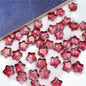 Small Star Czech Glass Beads 8mm Translucent Gold Flecked 50pcs 25