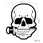 Silicone Focal Beads Knife Skull Biting Knife Design 20pcs 2