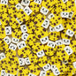 Mushroom Clay Beads 10mm Yellow Dotted Polymer 100pcs 6