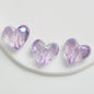 Transparent UV Plating Faceted Pentagram Love Acrylic Beads 19-20mm 50pcs 19
