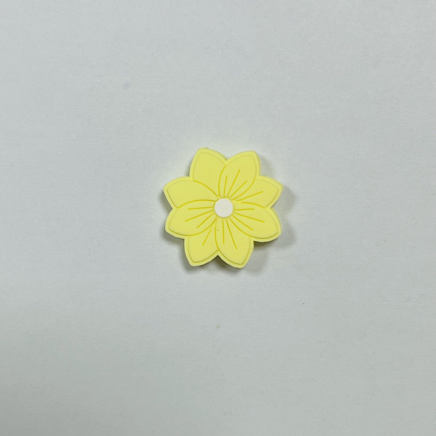 Silicone Focal Beads Flower Macaron Color Etched Petal Design 20pcs 9
