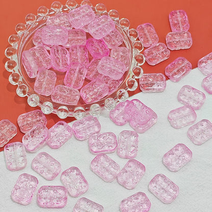 Czech Glass Beads Flower Double-Sided 13x18mm Pastel Jewel Colors 25pcs 14