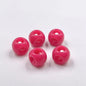 Colored Four-Hole Acrylic Beads Large Hole Chunky Mixed Finishes 100pcs 9
