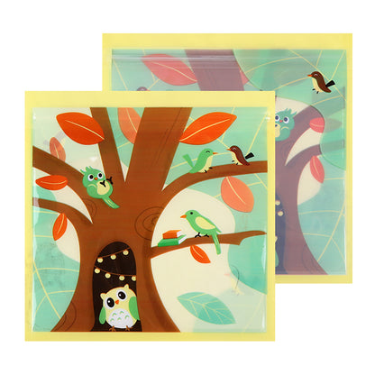 Top Seal Zip Lock Bags 13.5cm Pastel Animal Pattern 10pcs 20