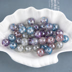Shimmer Starry Resin Beads 16mm Round Multicolor 10pcs 2