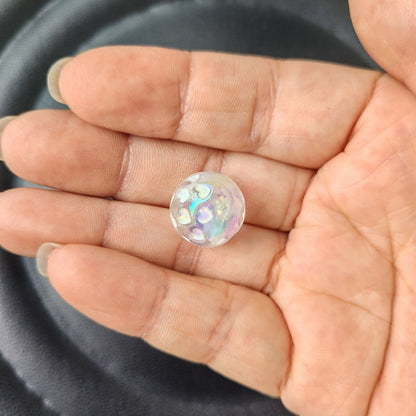 Glow In The Dark Heart Acrylic Beads 16mm Enamel Plating 100pcs 10