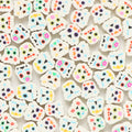 Halloween Ghost Clay Beads 9mm Colorful Floral Heart Design 100pcs