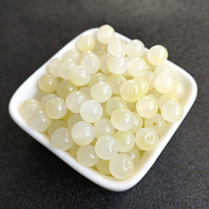 Dual Color Round Glass Beads 8mm Gradient Painted 100pcs 21