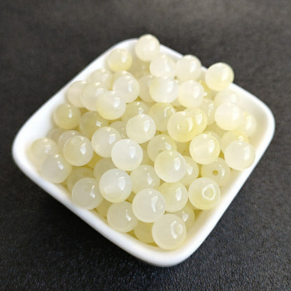 Dual Color Round Glass Beads 8mm Gradient Painted 100pcs 21